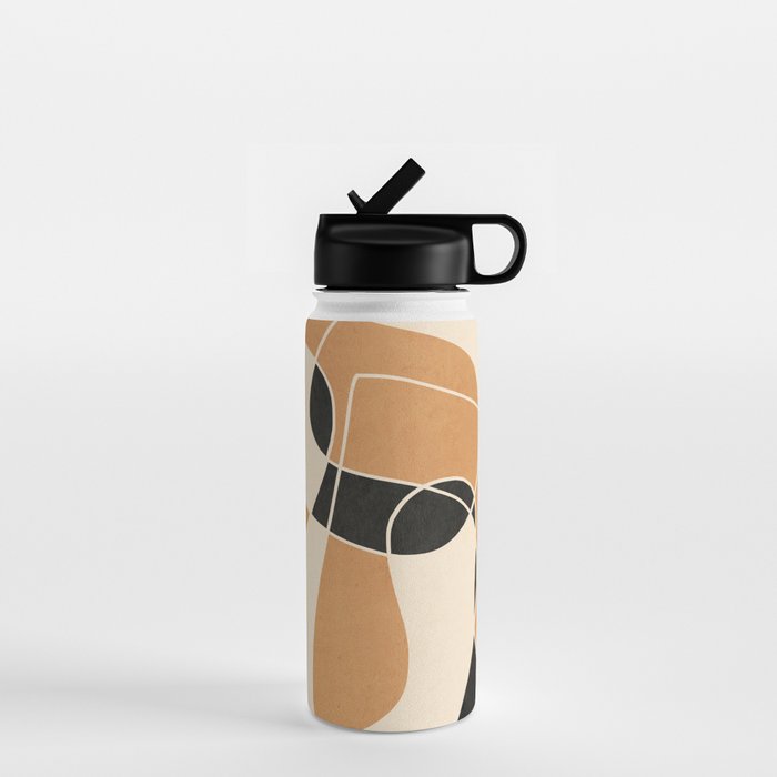 Modern Abstract Minimal Art 21 Water Bottle Gallery Image 1
