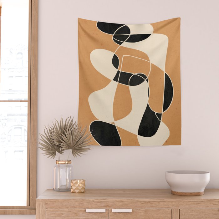 Modern Abstract Minimal Art 21 Wall Tapestry Gallery Image 2