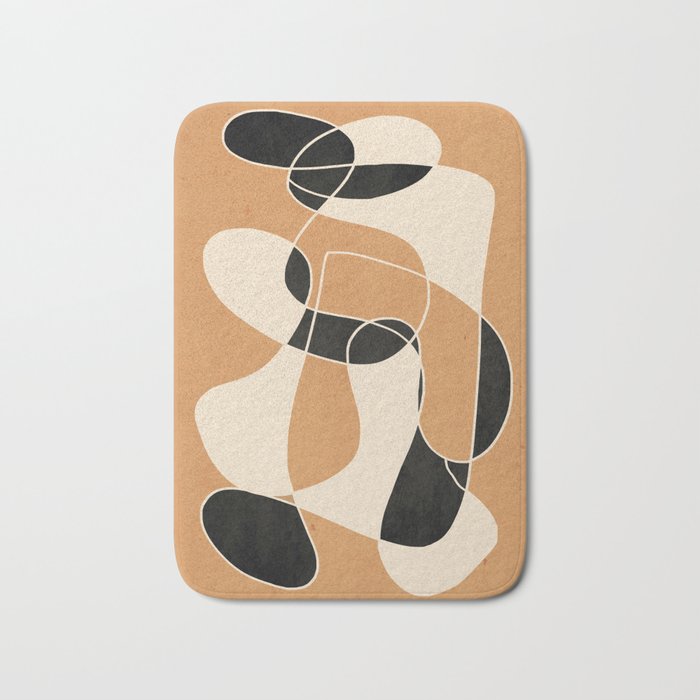 Modern Abstract Minimal Art 21 Bath Mat Gallery Image 1