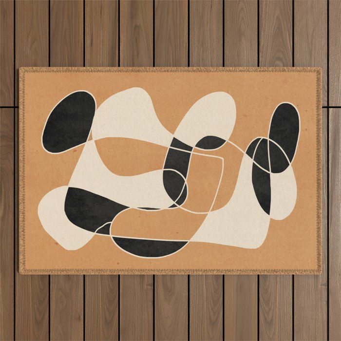 Modern Abstract Minimal Art 21 Outdoor Rug Gallery Image 1