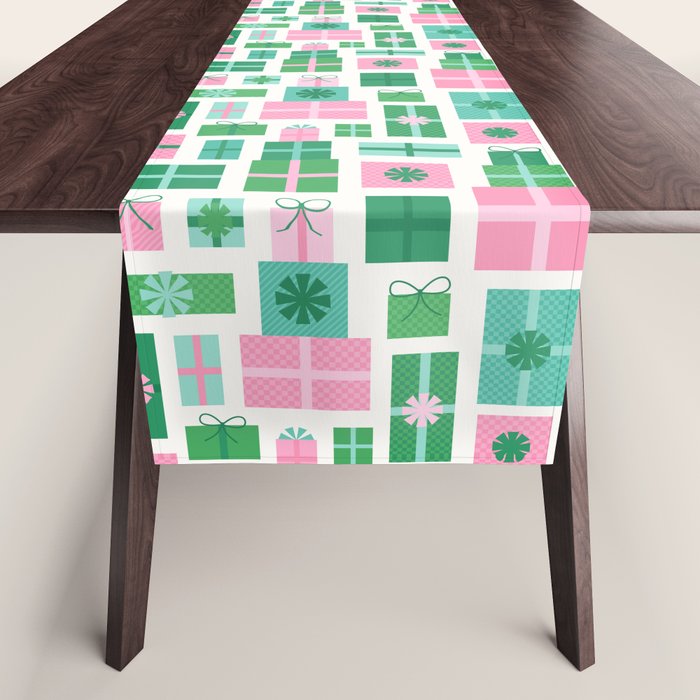Oh What Fun - Pink and Green Table Runner Gallery Image 1