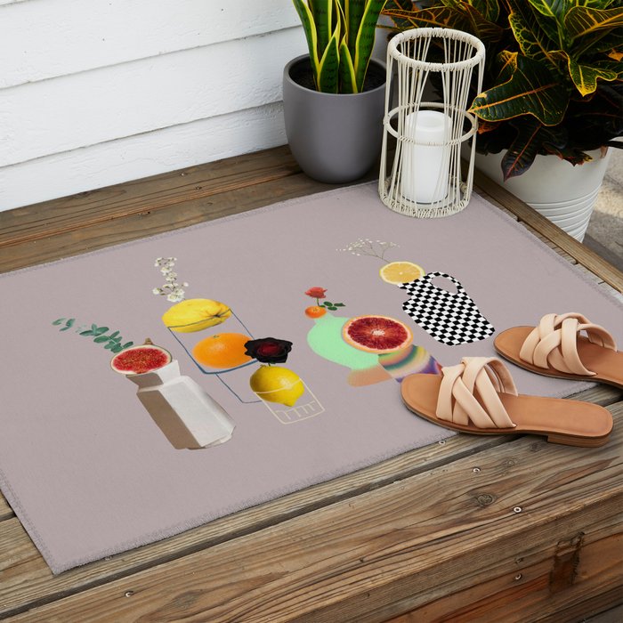 Still Life // Fruits & Flowers Outdoor Rug Gallery Image 2