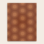 Boho Summer Sun Pattern IX Burnt Red and Orange Notebook Gallery Image 4