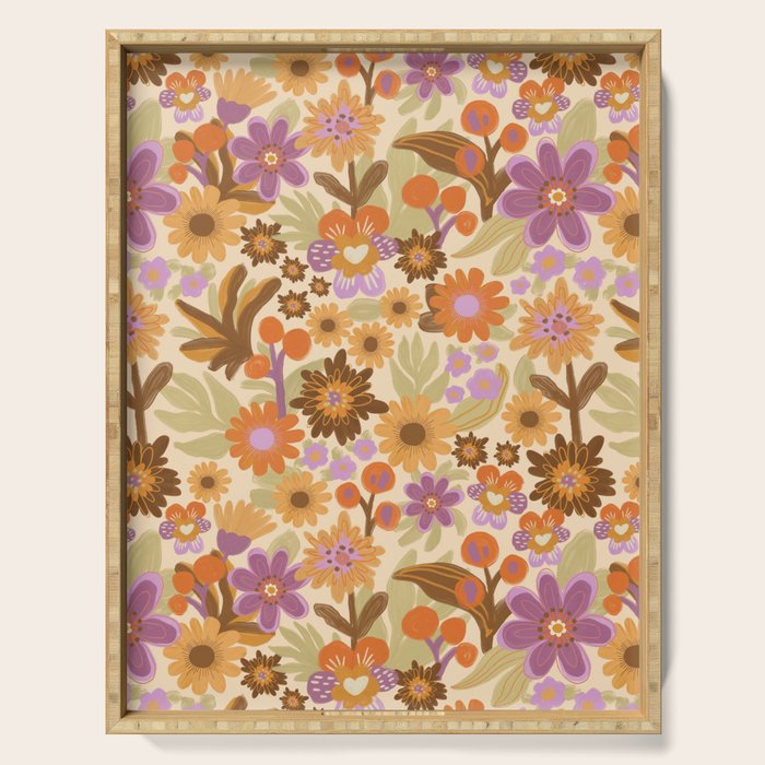 Flower power II Serving Tray Gallery Image 1