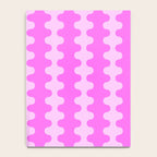 Vivid Pink Ogee A-Go-Go Retro Pop Abstract Wavy Stripe Pattern Notebook Gallery Image 4
