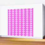 Vivid Pink Ogee A-Go-Go Retro Pop Abstract Wavy Stripe Pattern Wall Mural Gallery Image 2