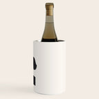 Bump & Kiss Minimalist Modern Mid Century Black Organic Shapes Pattern Paper Collage Wine Chiller Gallery Image 3