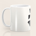 Bump & Kiss Minimalist Modern Mid Century Black Organic Shapes Pattern Paper Collage Coffee Mug Gallery Image 3