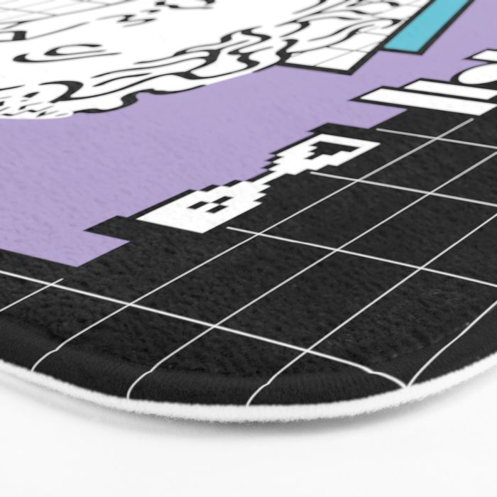 Apollo Vaporwave / greek god Bath Mat Gallery Image 3