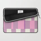Summer check handdrawn purple Laptop Sleeve Gallery Image 2