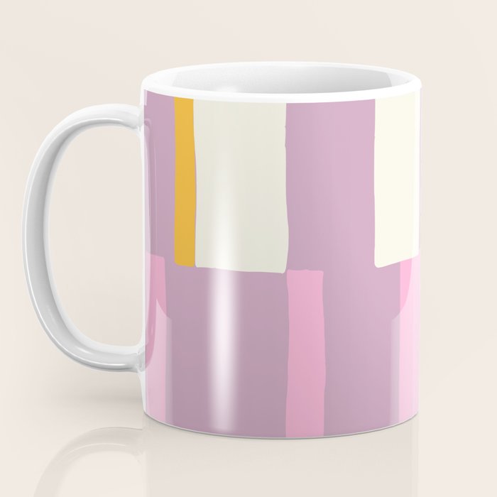 Summer check handdrawn purple Coffee Mug Gallery Image 3