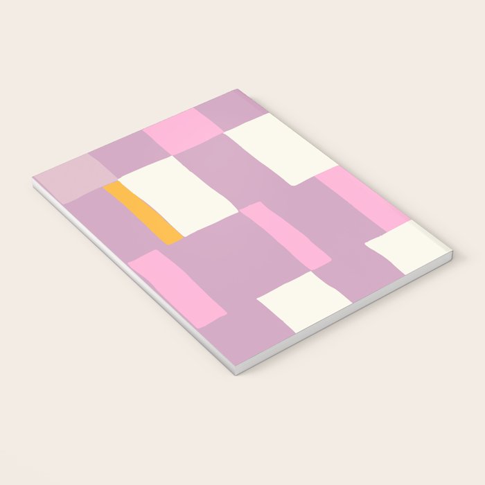 Summer check handdrawn purple Notebook Gallery Image 3