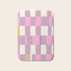 Summer check handdrawn purple Bath Mat Gallery Image 1