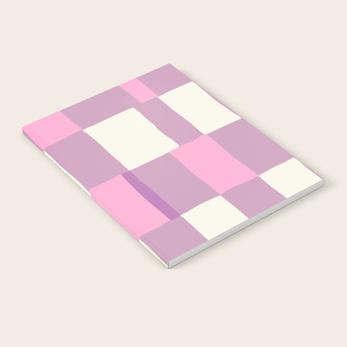 Summer check handdrawn purple Notebook Gallery Image 2