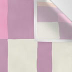 Summer check handdrawn purple Wall Tapestry Gallery Image 3