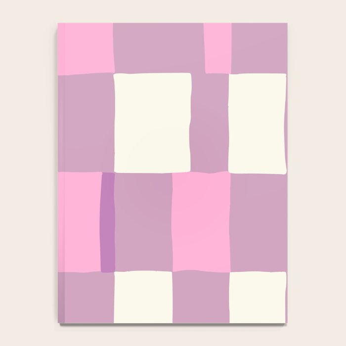 Summer check handdrawn purple Notebook Gallery Image 4