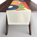Abstract fruit shapes 02 Table Runner Gallery Image 1