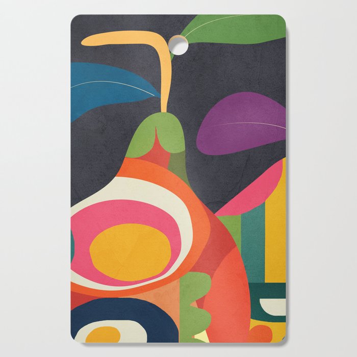 Abstract fruit shapes 02 Cutting Board Gallery Image 1