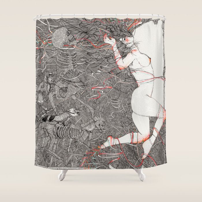Wild We Are Beasts Shower Curtain Gallery Image 1
