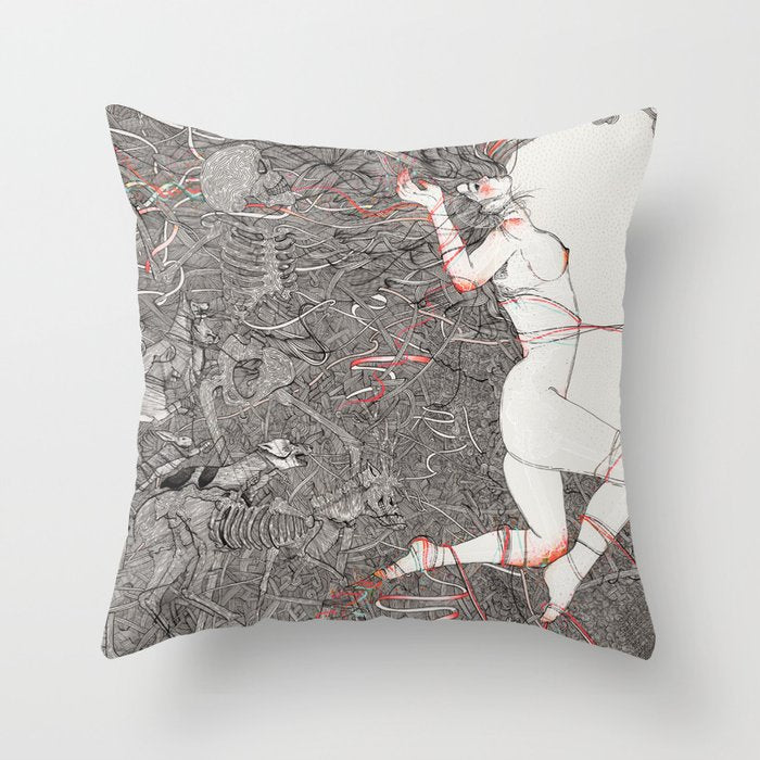 Wild We Are Beasts Throw Pillow Gallery Image 6