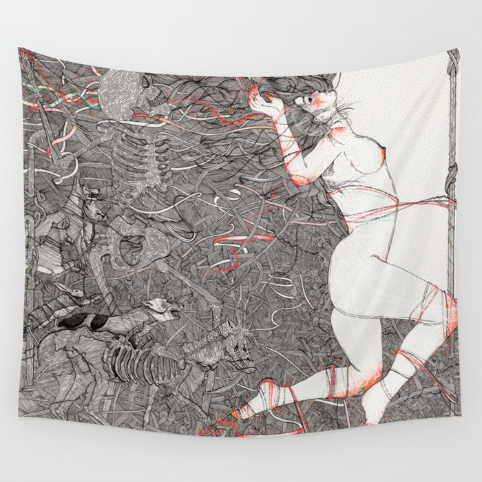Wild We Are Beasts Wall Tapestry Gallery Image 4