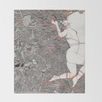 Wild We Are Beasts Throw Blanket Gallery Image 2