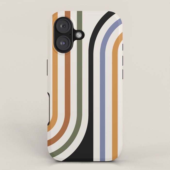 Bold Curvature Stripes VIII iPhone Case Gallery Image 1