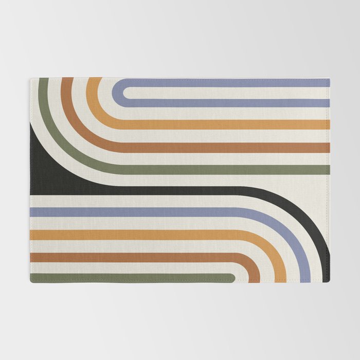 Bold Curvature Stripes VIII Rug Gallery Image 2