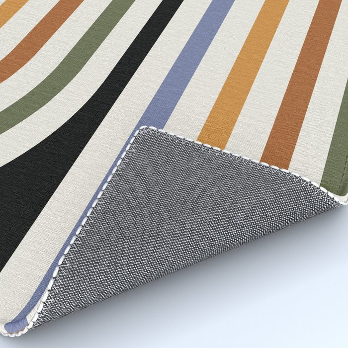 Bold Curvature Stripes VIII Rug Gallery Image 4