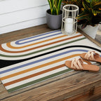 Bold Curvature Stripes VIII Outdoor Rug Gallery Image 2