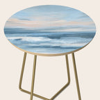 Low Tide - Blue & Coral Abstract Coastal Seascape Side Table Gallery Image 2