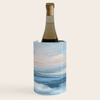 Low Tide - Blue & Coral Abstract Coastal Seascape Wine Chiller Gallery Image 1