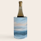 Low Tide - Blue & Coral Abstract Coastal Seascape Wine Chiller Gallery Image 3