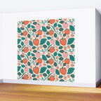 Strawberry Fields - Teal Wall Mural Gallery Image 2