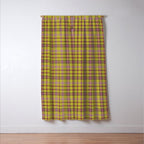 Plaid Ripe Chartreuse Window Curtain Gallery Image 3