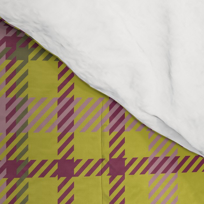 Plaid Ripe Chartreuse Comforter Gallery Image 4