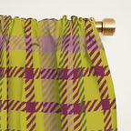 Plaid Ripe Chartreuse Window Curtain Gallery Image 2