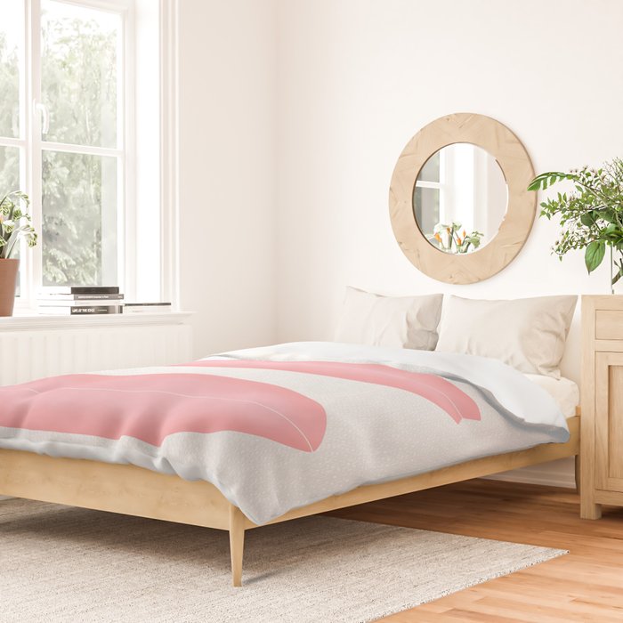 Surfboards in Pink Duvet Cover Gallery Image 2