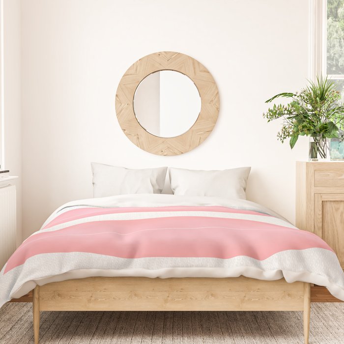 Surfboards in Pink Duvet Cover Gallery Image 3
