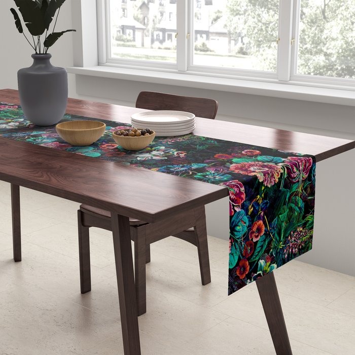 EXOTIC GARDEN - NIGHT IX Table Runner Gallery Image 2
