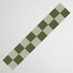 Checkered (Sage & Olive Green) Table Runner Gallery Image 3