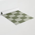 Checkered (Sage & Olive Green) Yoga Mat Gallery Image 2