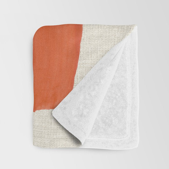 Orange Amazon River Throw Blanket Gallery Image 3