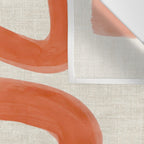 Orange Amazon River Wall Tapestry Gallery Image 3