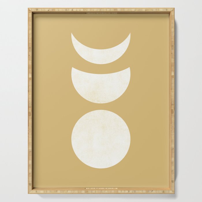 Lunar Eclipse - White Gold Serving Tray Gallery Image 1