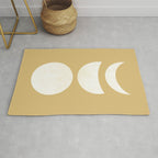 Lunar Eclipse - White Gold Rug Gallery Image 1