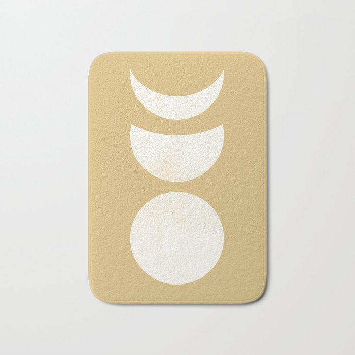 Lunar Eclipse - White Gold Bath Mat Gallery Image 1