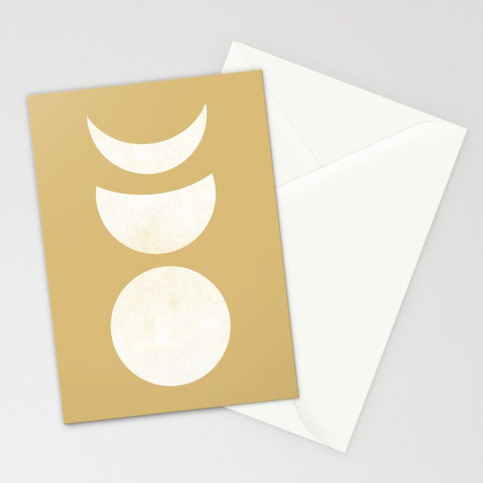 Lunar Eclipse - White Gold Stationery Card Gallery Image 2