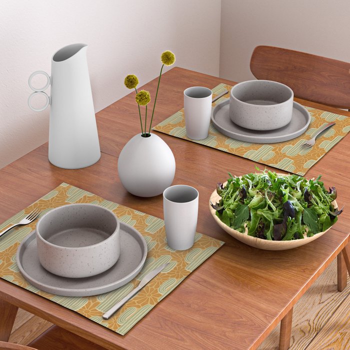 Sonora - gold and sage Placemat Gallery Image 2