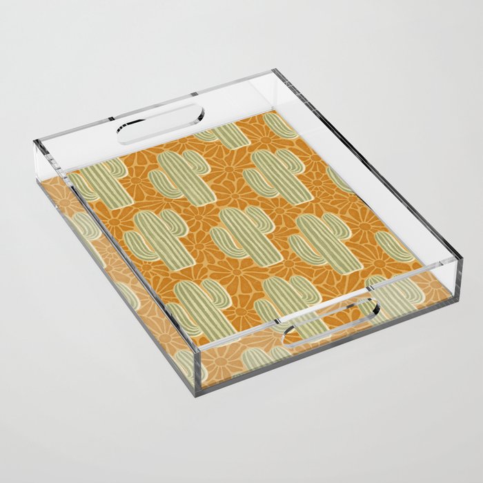 Sonora - gold and sage Acrylic Tray Gallery Image 1